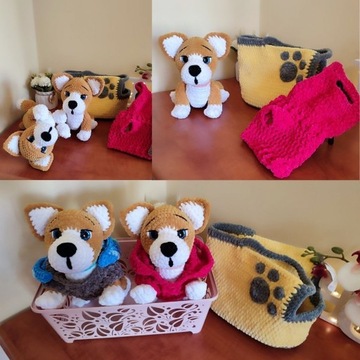 Pluszowy pies Corgi, zabawka, maskotka, plush pies