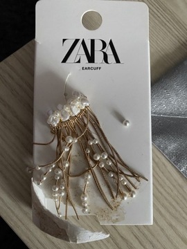 Zestaw Zara nausznica kolczyk earcuff nowe