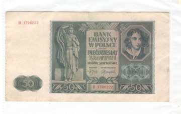 50 złotych 01.08.1941