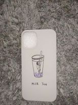 Etui Iphone 12 mini, milk tea