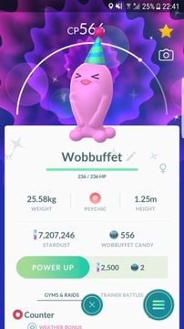 Shiny Wobbuffet Pokemon Go