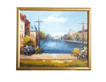 OBRAZ OLEJNY "The River" , 65x55cm