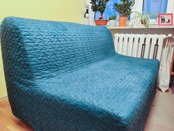 Sofa 2-osobowa rozkładana z dwoma pokrowcami, IKEA