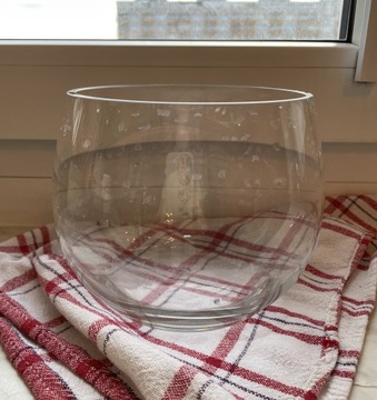Półokrągły wazon szkło tkmaxx