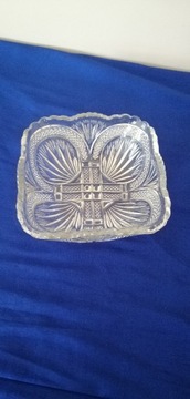 szklana kryształowa patera misa owocarka ząbkowice