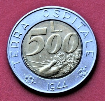 500  Lirów  1991 r -   San Marino  Stan !! 