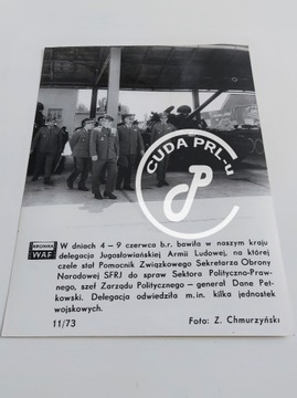 Delegacja w Jednostce Czołgi 1973 rok