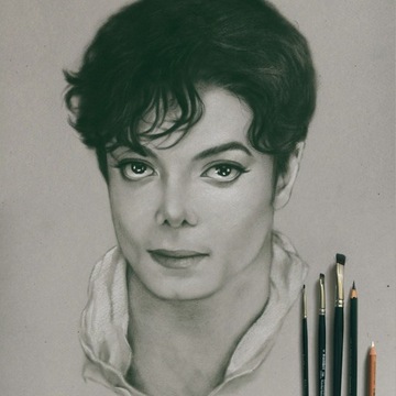 Portret ze zdjęcia Michael Jackson History