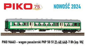 PIKO 96663 wagon pasażerski 120A PKP NOWOŚĆ 2024