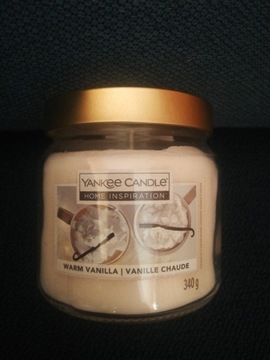 Yankee candle warm vanila 340g NOWA