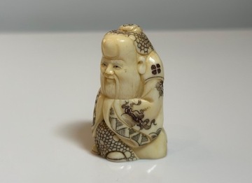 Netsuke - Fukurukuju - Japonia XX w. 