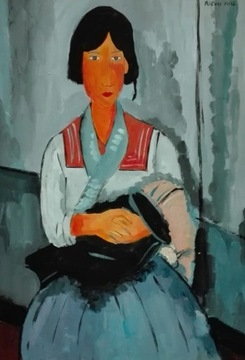 Amedeo Modigliani, Jeanne Hebuterne, 42x29,7