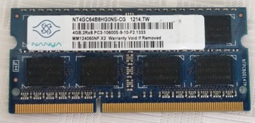 SO DIMM 4GB DDR3 KINGSTON 