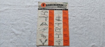 Prospekt reklamowy Karla Klemma 1941 r.