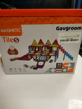 Zestaw 95 klocków magnetycznych Magnetic Tiles