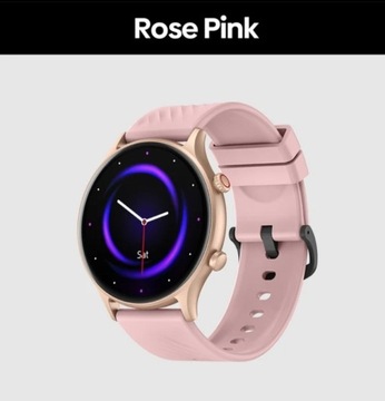 Nowy zafoliowany smartwatch zeblaze btalk 2 lite różowe złoto 