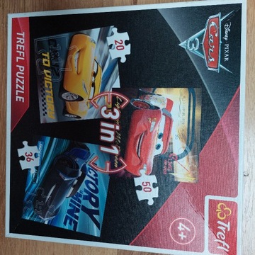 PUZZLE 3 W 1 AUTA 3 CARS TREFL