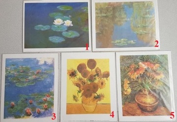 Plakat artystyczny Gogh Monet kolekcja impresja