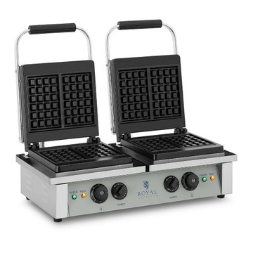 Gofrownica - 2 x 2000 W - Royal catering