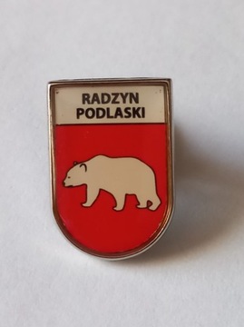 Herb miasta Radzyń Podlaski  przypinka pin odznaka