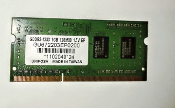 RAM PC 1GB SODIMM ELPIDA 1333 DDR3