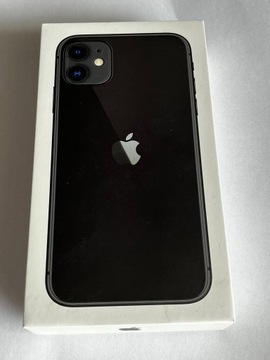 iPhone 11 czarny, 64GB, na gwarancji, stan idealny