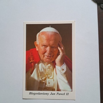 Jan Paweł II z tyłu modlitwa o łaski za wstawienni