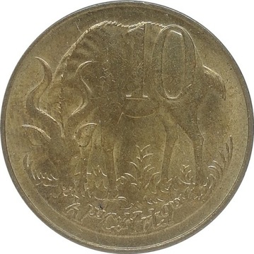 Etiopia 10 santeem 1977, KM#45.1
