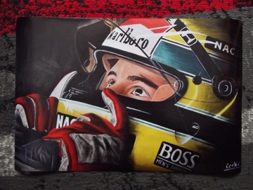 Plakat Ayrton Senna Formuła 1 30x45