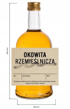 10 sztuk naklejki 99x79 na OKOWITA rzemieślnicza