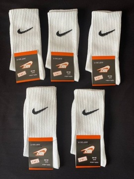 Zestaw białych skarpet NIKE na wiosnę r.36-40  