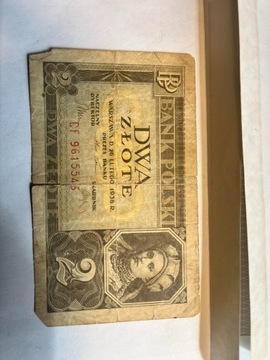 Banknot 2 złote Dobrawa 1936 stan 3