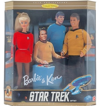 Star trek Barbie and Ken Doll Set 30th Anniversary