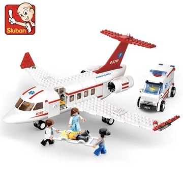 Klocki wzór LEGO Samolot lotnictwo lot Prezent lotnisko