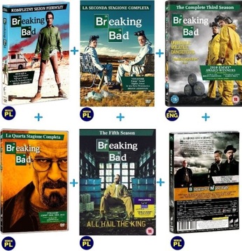 BREAKING BAD SERIAL SEZONY: 1/2/3/4/5/6 [21DVD+CD]