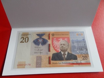 20 zł Lech Kaczyński UNC