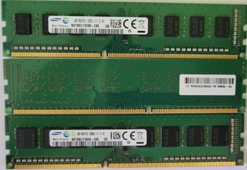 4GB DDR3, 1600Mhz, 12800U, Samsung