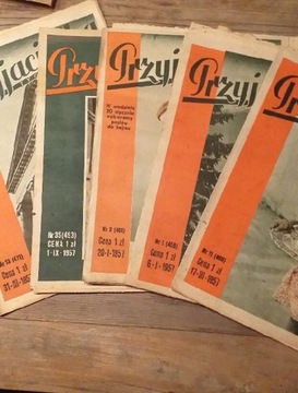 Przyjaciółka  1957r  zestaw nr 2  5 numerów 