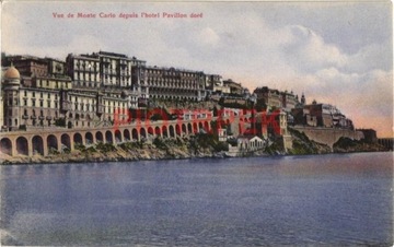 Vue de Monte Carlo depuis I'hotel Pavillon dore
