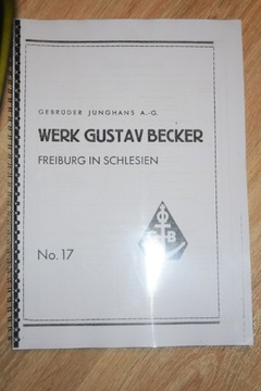 Katalog Gustav Becker nr 17