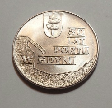 10 złotych 1972 - 50 lat portu w Gdyni (st.1-)