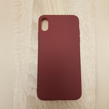  iPhone XS MAX case etui obudowa czerwony bordowy!