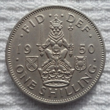 Brytania Szkocja George Jerzy VI 1 szyling 1950 VF