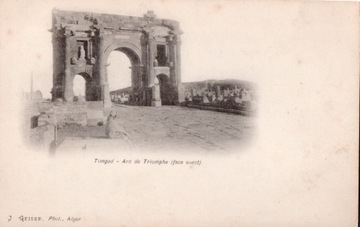 Timgad, Arc de Triomphe, Algieria, długi adres