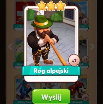 Róg alpejski Coin Master karta