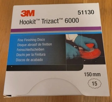 3M Hookit Trizact 6000 . 15szt