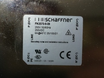 Schaffner FN2070-6-06 250VAC 6A