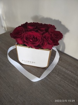 Flowers box -  na zamówienie na Walentynki