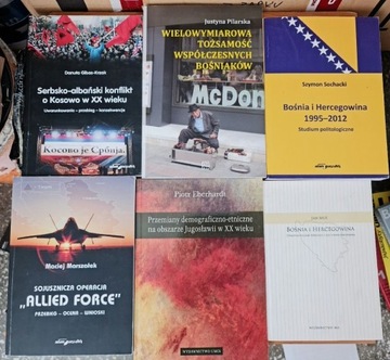 Jugosławia, Bośnia, Kosowo  Serbia książki zestaw