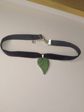 Naszyjnik choker liść